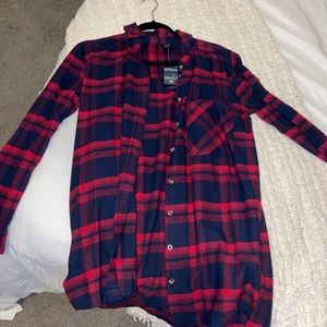 Forever 21 red & blue flannel